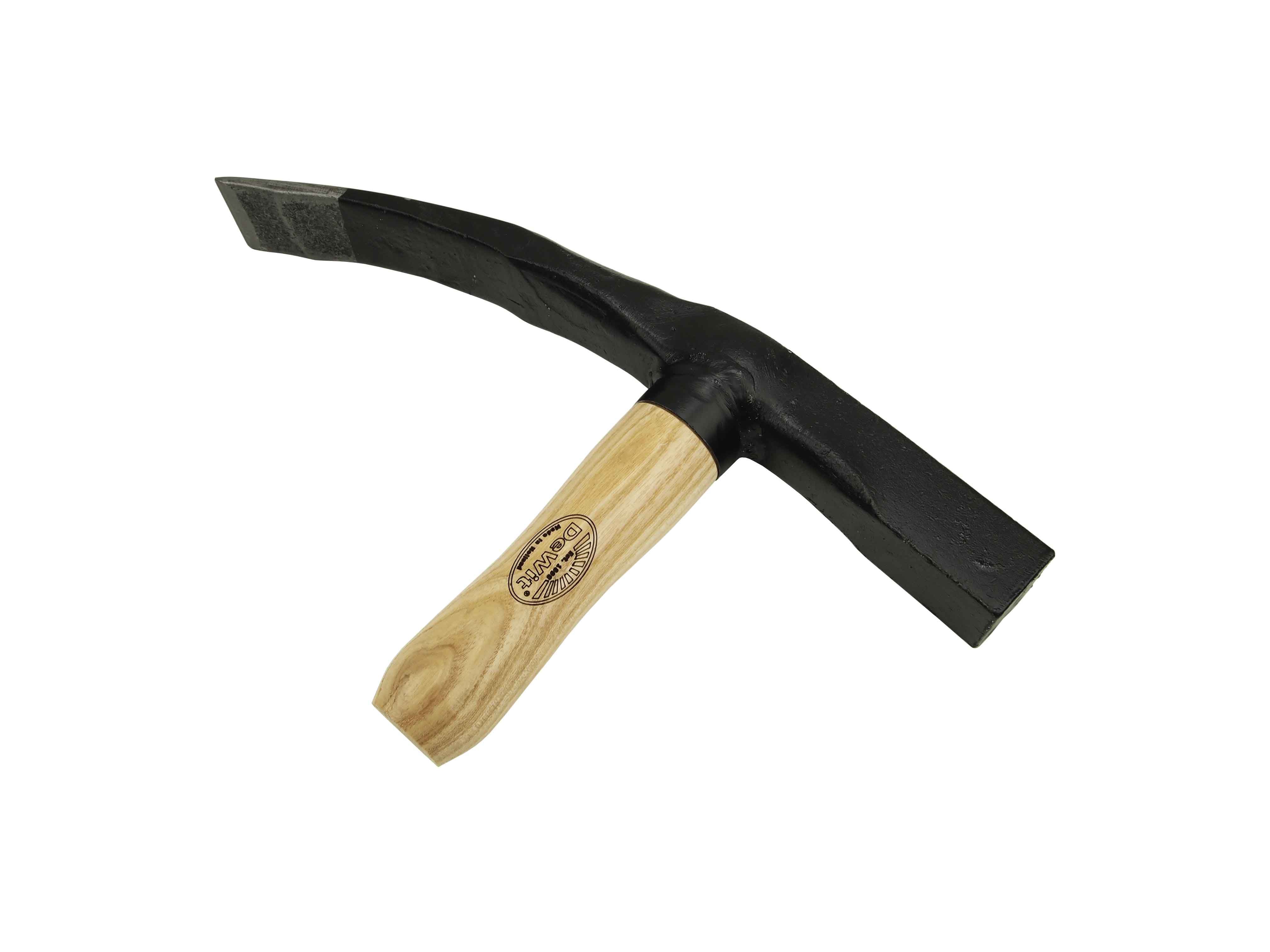 Block paving hammer with 4cm wide chissel,  and round handle